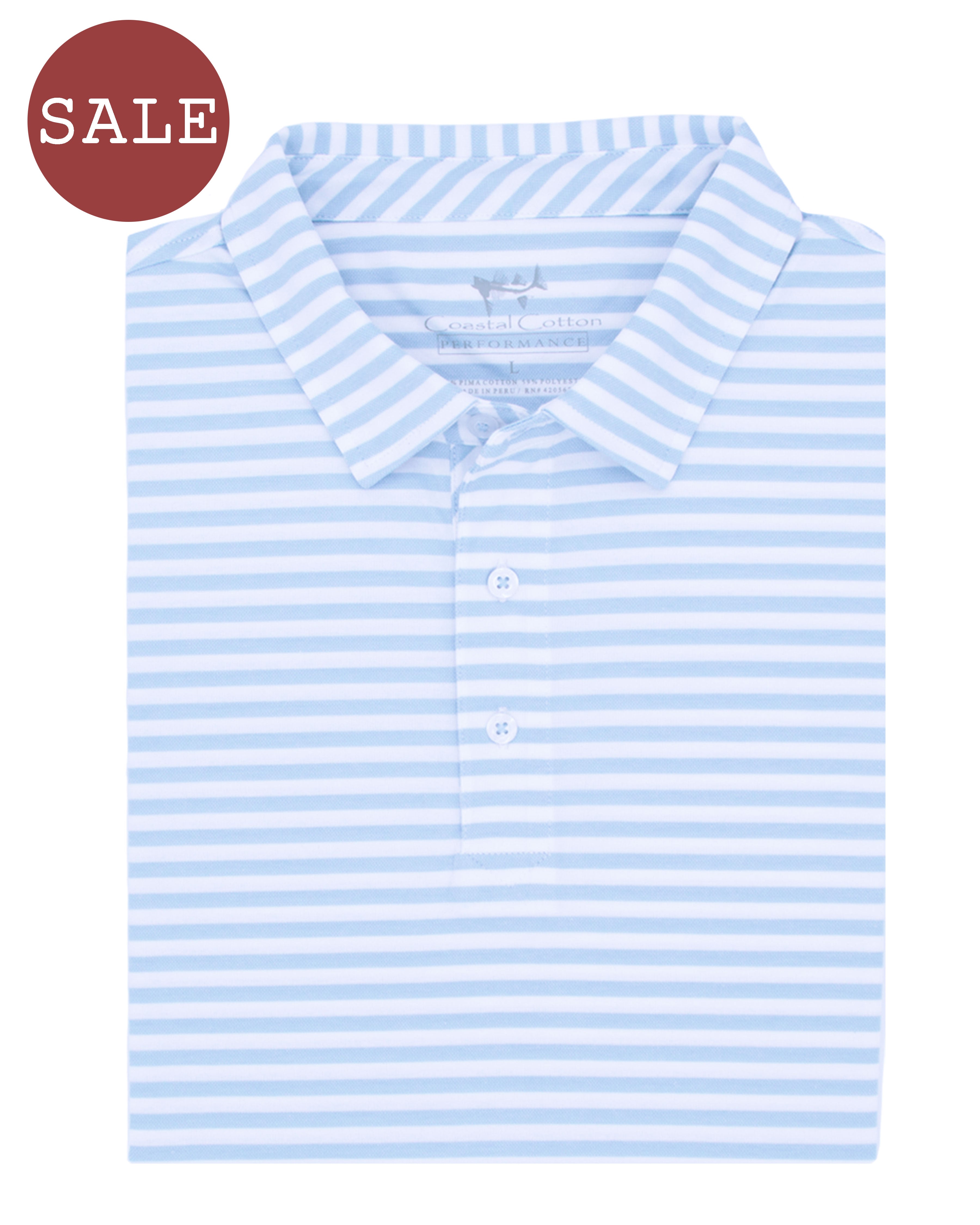 Stripe Mesh Polo