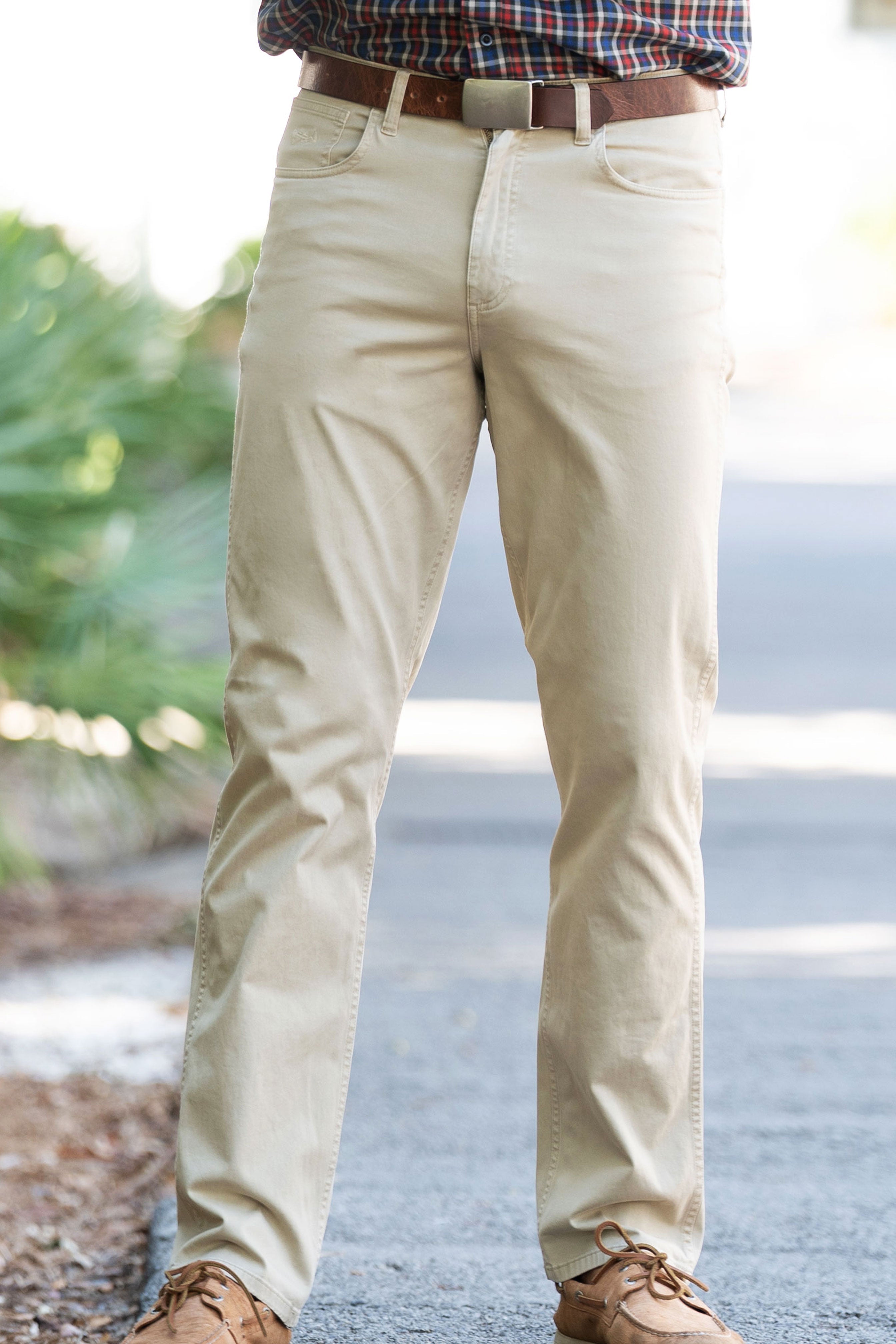 Beige Twill Five Pocket